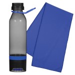 Custom Embroidered 22 Oz. Workout Bottle with Mobile Holder and Towel