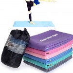 Non Slip Yoga Towel Mat Custom Embroidered