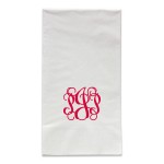 White 3 Ply Paper Guest Towels Custom Imprinted