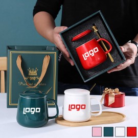 15 Oz Coffee Ceramic Cups Gift Set Logo Branded