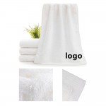 Blank White Resort Bath Towel With Dobby Border Custom Imprinted