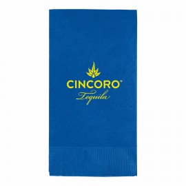 Custom Imprinted Royal Blue 3 Ply Paper Guest Towels  Custom Imprinted Royal Blue 3 Ply Paper Guest Towels