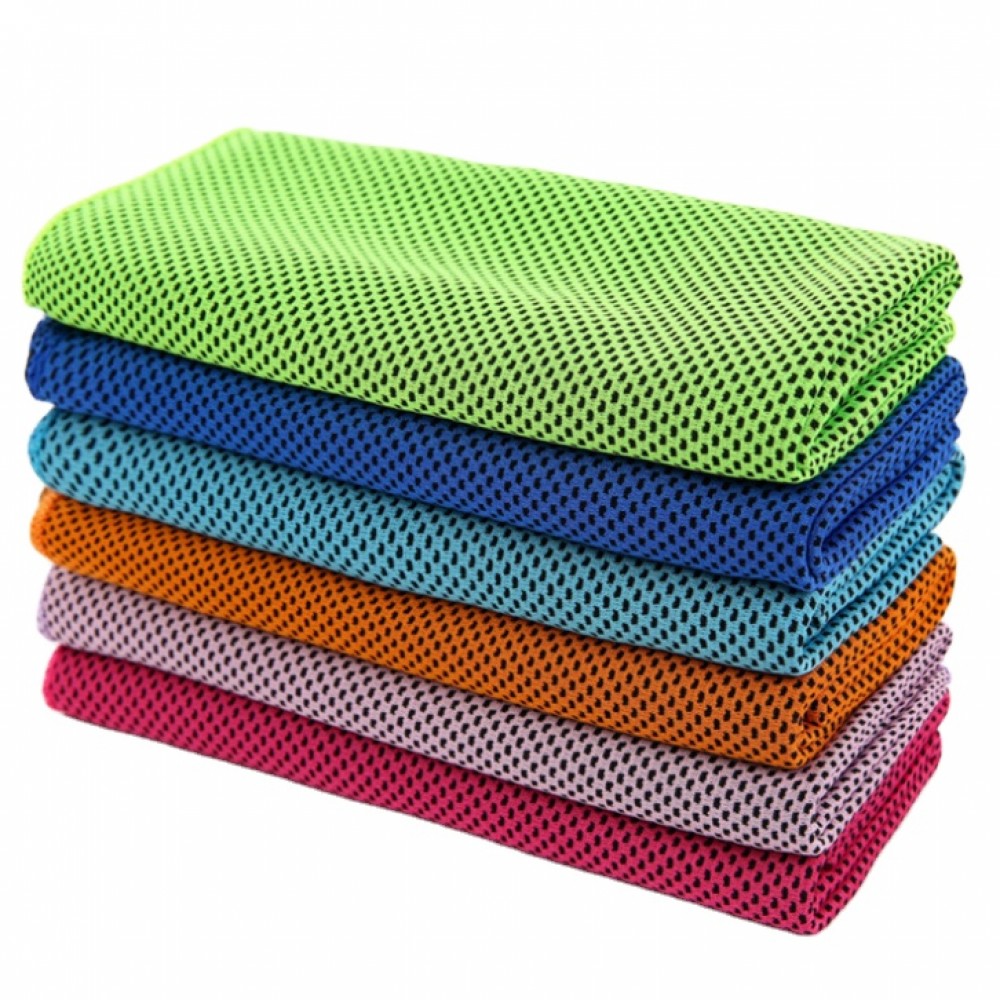 Logo Branded 6L* 21W Sized Microfiber Cooling Towel 1 color 1 location