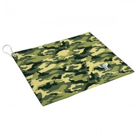 Opper Fiber Camo Cleaning Towel w/Carabiner (19"x10") Custom Imprinted