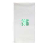 Custom Embroidered Linen Like White Guest Towels