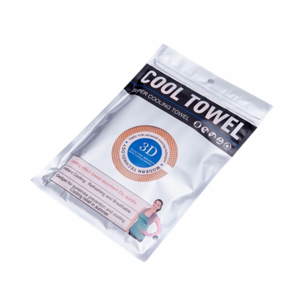 Cooling Towel - Sealed PE Bag Logo Branded