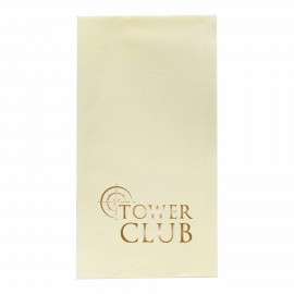 Linen Like Champagne Guest Towels Logo Branded