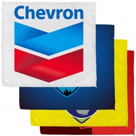 17x15 Sublimated Rally Sport Towel (Direct Import - 10-12 Weeks Ocean) Logo Branded