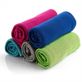 Logo Branded Sport Cool Towel In Plastic Case