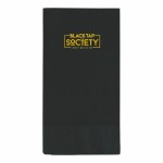 Custom Embroidered Black 3 Ply Paper Guest Towels