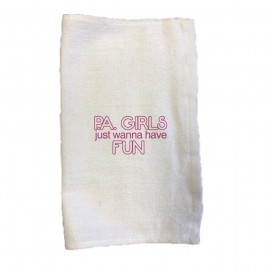 Logo Branded 15 X 18 Rally Sport Towel 1.3lbs. Velour, Hemmed.