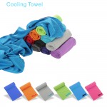 CT04 Utral Cold Cooling Towels(32"x 12") Ice Towel Microfiber Towel Custom Imprinted