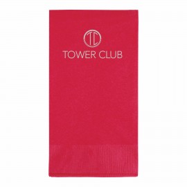 Magenta 3 Ply Paper Guest Towels Custom Imprinted