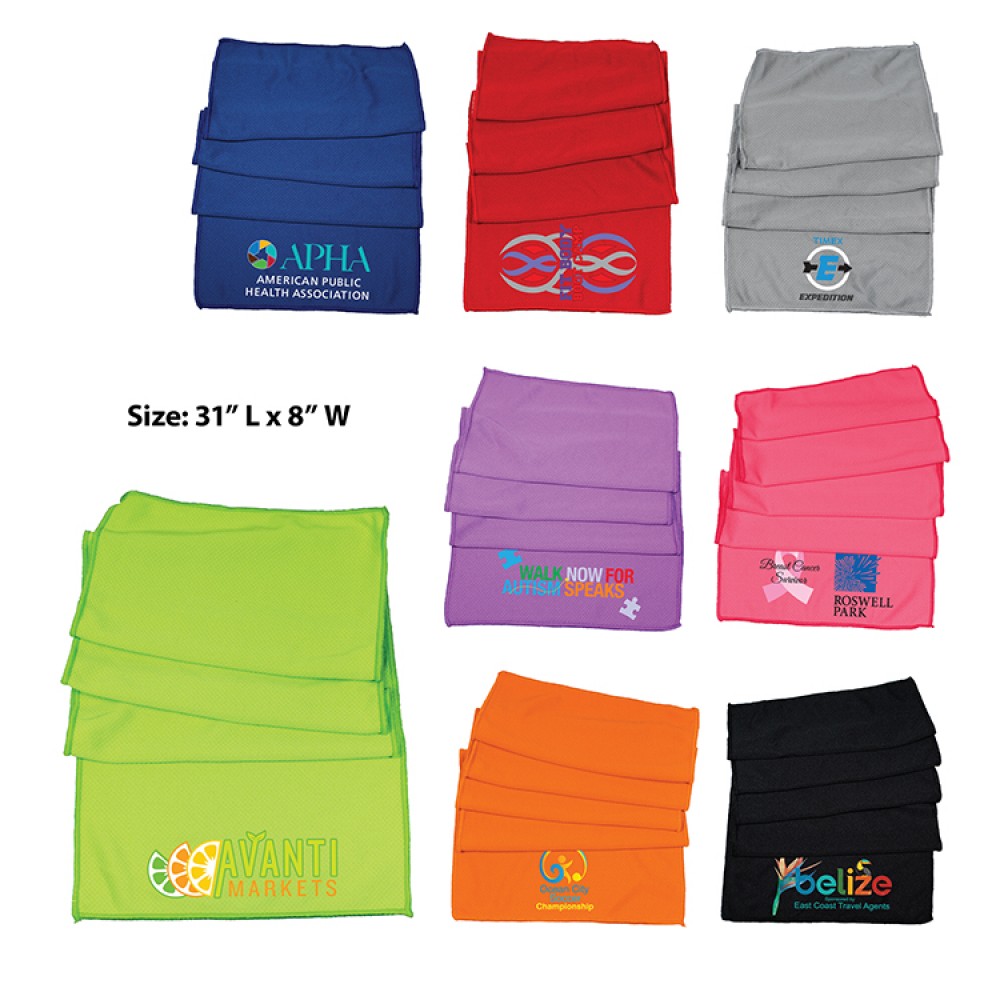 Cooling Towel (Full Color Digital) Logo Branded Cooling Towel (Full Color Digital) Logo Branded