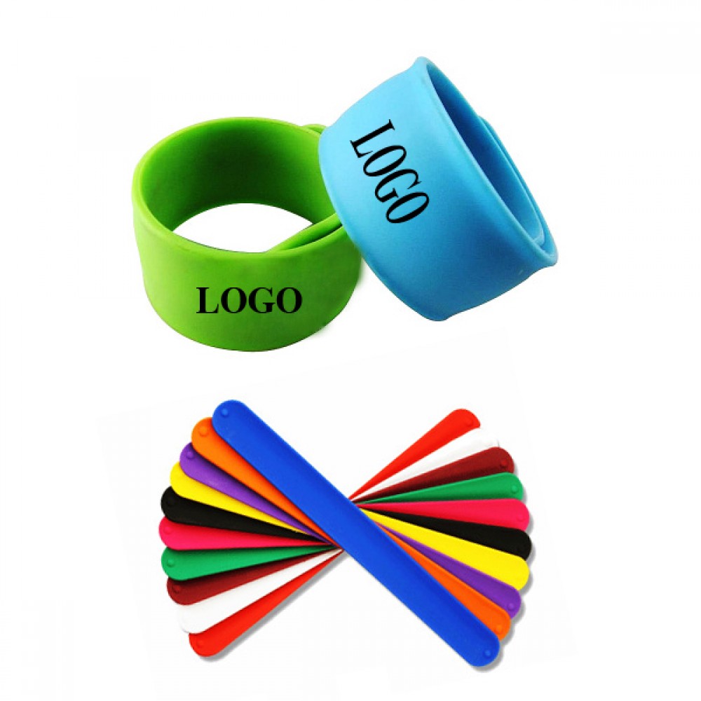 Custom Printed 9" Silicone Slap Bracelet Custom Printed 9" Silicone Slap Bracelet