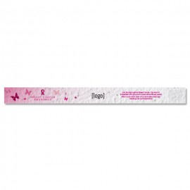 Seed Paper Breast Cancer Awareness Wristband - Style C Logo Printed  Seed Paper Breast Cancer Awareness Wristband - Style C Logo Printed