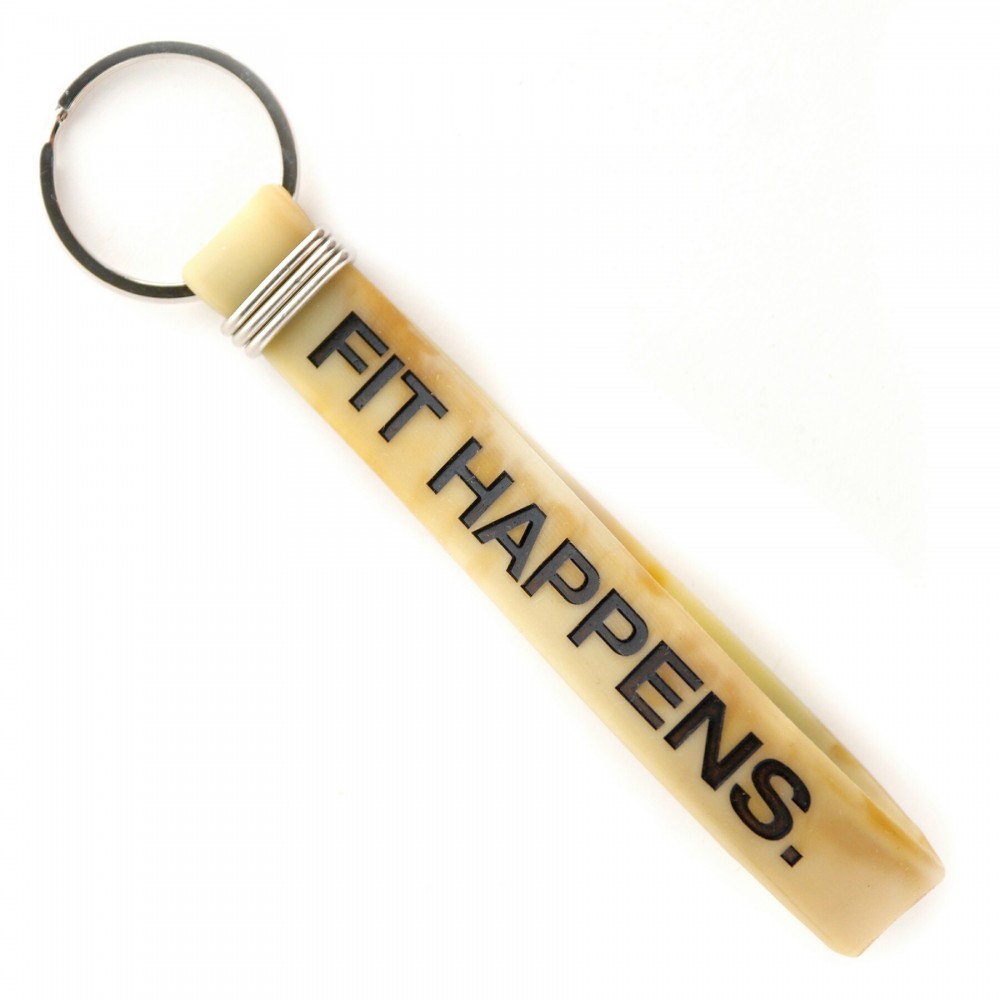 Custom Printed Color-Filled Silicone Key Chain