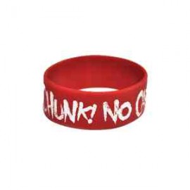 Custom Imprinted 1" Custom Printed Solid Silicone Wristbands