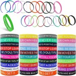 Silicone Rubber Wristbands Bracelets Logo Printed