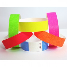 Custom Imprinted Printed Custom Tyvek Wristbands