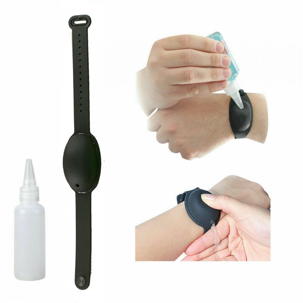 Logo Branded Hand Gel Sanitizer Refillable Bracelet Logo Branded Hand Gel Sanitizer Refillable Bracelet