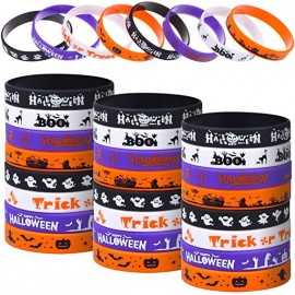 Logo Branded Halloween Silicone Wristband Party Favors