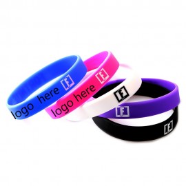 Deboss Silicone Bracelet Custom Imprinted