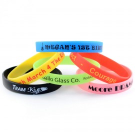 " Printed Silicone Wristband Logo Printed  " Printed Silicone Wristband Logo Printed
