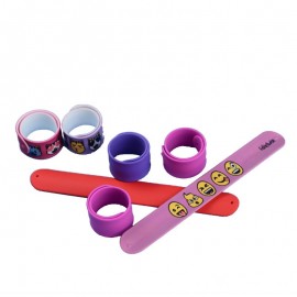 Silicone Slap Bracelet Logo Printed