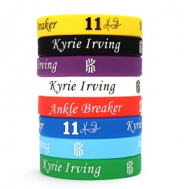Logo Branded Classic 1/2" Screen Printed Silicone Bracelet