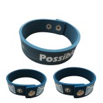 Silicone Wristbands with Button Lock Custom Imprinted