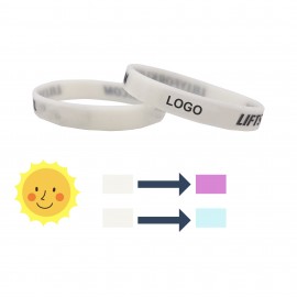 UV Color-Changed Silicone Wristband Custom Branded