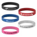 3.75" Laserable Silicone Bracelet Custom Imprinted