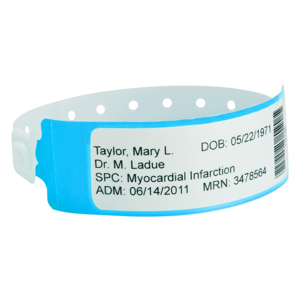 Poly Label Shield Wristband Logo Printed