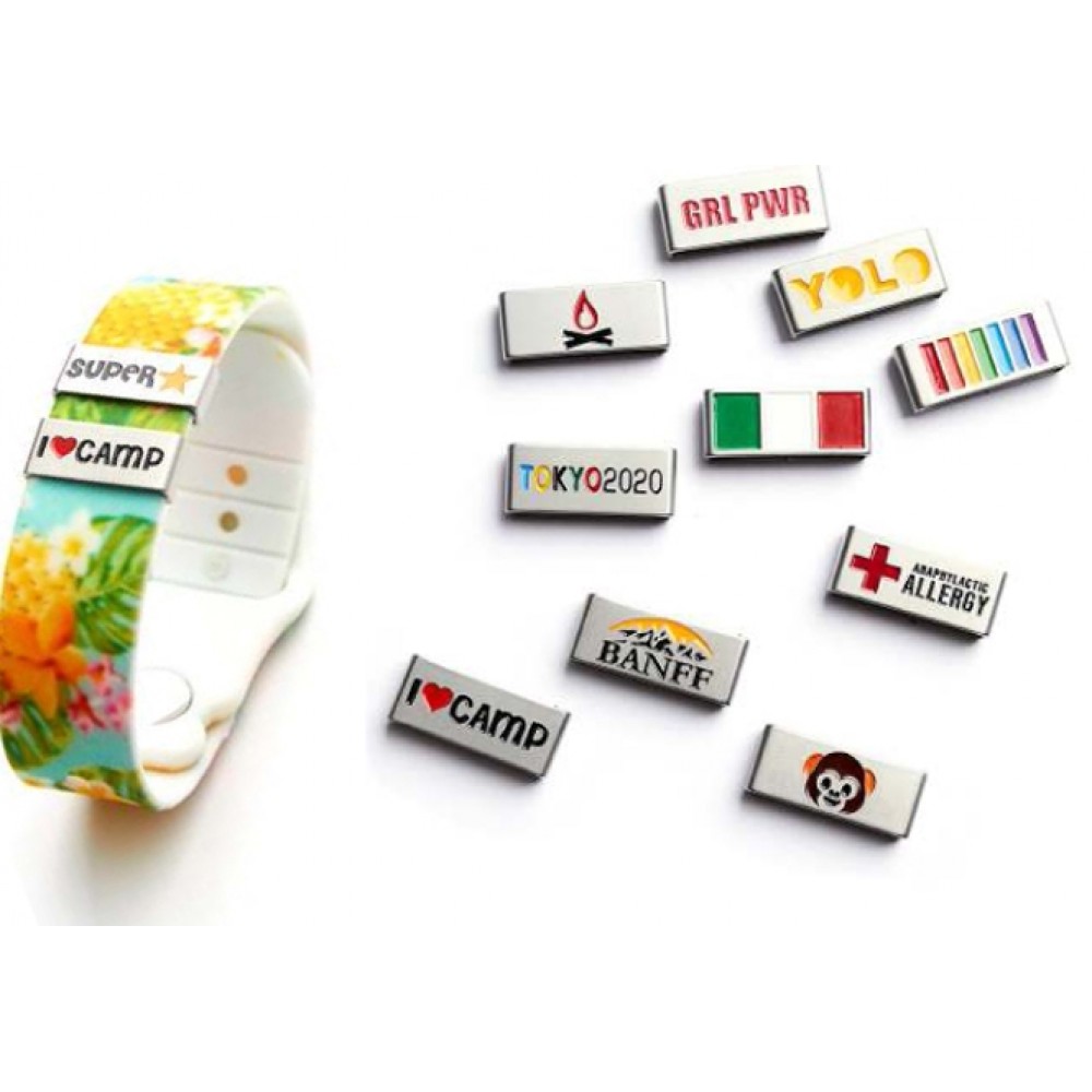 Logo Branded RADTAGZ Custom Silicone Bracelet w/Enamel Tag Logo Branded RADTAGZ Custom Silicone Bracelet w/Enamel Tag