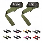 Logo Branded Exercise Weight Lifting Grip Power Wrist Strap