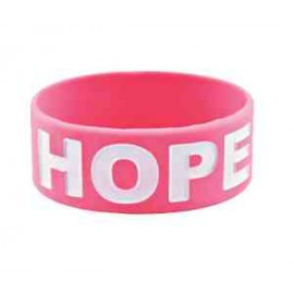 Custom Printed 1" Solid Color Ink Injected Silicone Wristbands