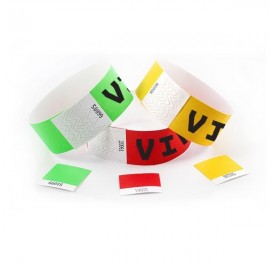 Custom Tyvek Wristband Stub Custom Imprinted