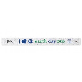 Custom Imprinted Earth Day Seed Paper Wristband - Style B  Custom Imprinted Earth Day Seed Paper Wristband - Style B