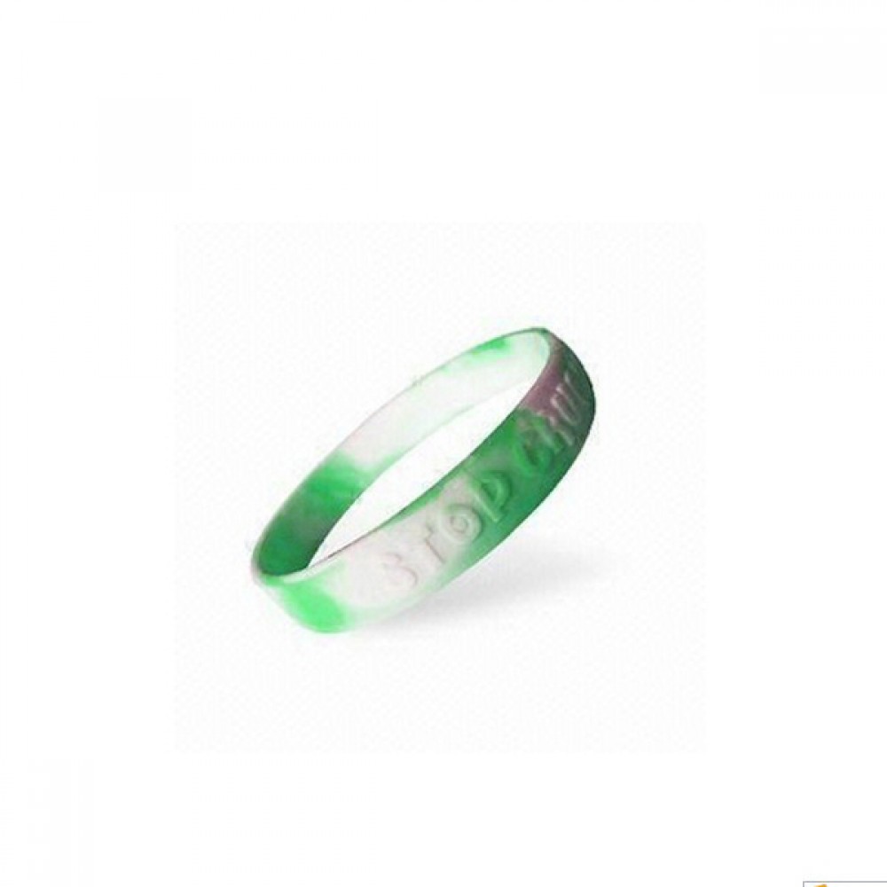 Embossed Swirled Silicone Bracelet Custom Imprinted Embossed Swirled Silicone Bracelet Custom Imprinted