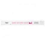 Custom Imprinted Seed Paper Breast Cancer Awareness Wristband - Style K
