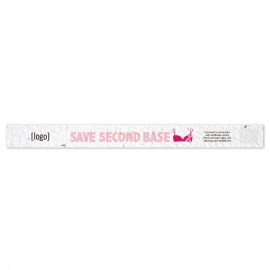 Custom Imprinted Seed Paper Breast Cancer Awareness Wristband - Style K