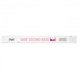 Custom Printed Seed Paper Breast Cancer Awareness Wristband - Style K  Custom Printed Seed Paper Breast Cancer Awareness Wristband - Style K