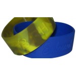 Logo Branded 1" Embossed Silicone Wristband