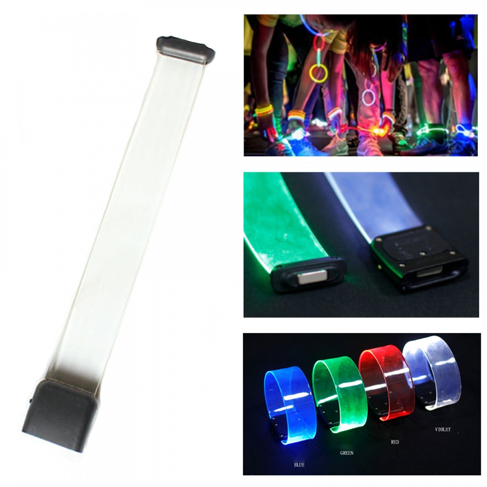 Transparent Magnetic Party Luminous Bracelet Logo Printed Transparent Magnetic Party Luminous Bracelet Logo Printed