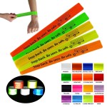Custom Imprinted Reflective vinyl slap bracelet