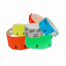 Custom Imprinted Custom Multi Tabs Vinyl Wristbands
