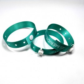 Custom Design Multi Fabric Bracelet Elastic Polyester Woven Wristband With Plastic Lock Custom Imprinted  Custom Design Multi Fabric Bracelet Elastic Polyester Woven Wristband With Plastic Lock Custom Imprinted
