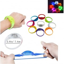 Custom Imprinted Sound Activated LED Stretchy Bangle Bracelet