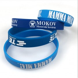 Custom Printed Screen Printed Silicone Wristband
